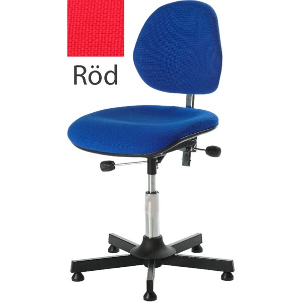 Arbetsstol låg, röd