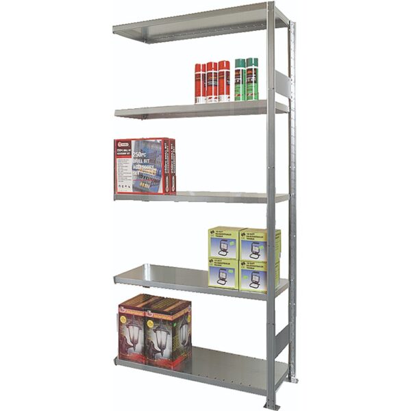 Hyllställ följesektion H2100 mm, galvad (flera varianter)