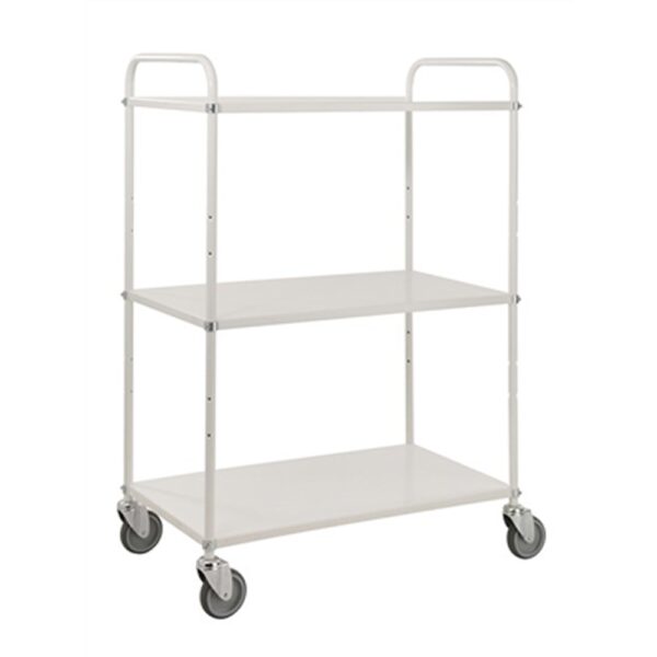 Hyllvagn 3-plan 950x550, Vit